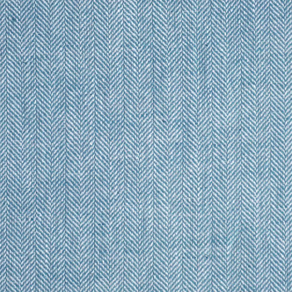 Fischgrat Leinen-Baumwolle-Mix pastell türkis